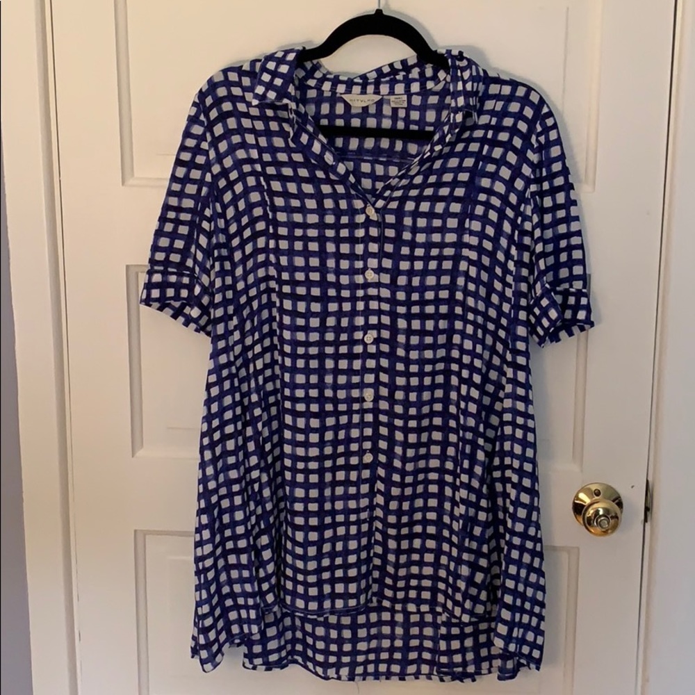 Anthropologie button down swing shirt